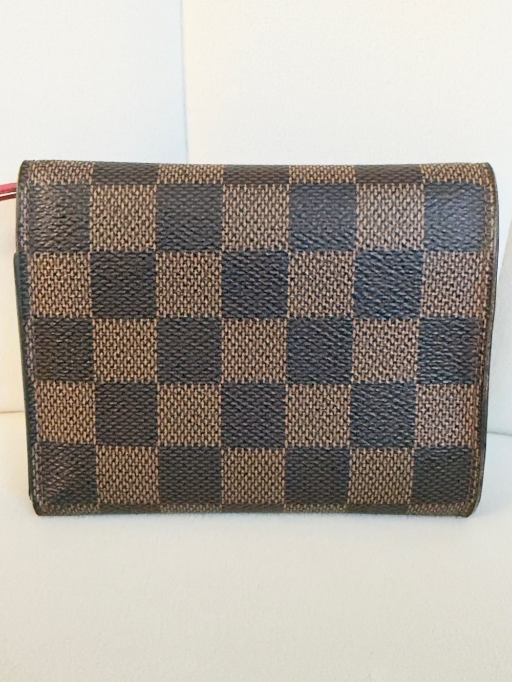 Louis Vuitton Victorine Wallet Damier Ebene Cerise Red RFID 2022 w Box Dust Bag - Picture 4 of 16